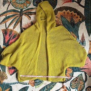 Women's Yellow Hooded Sweater